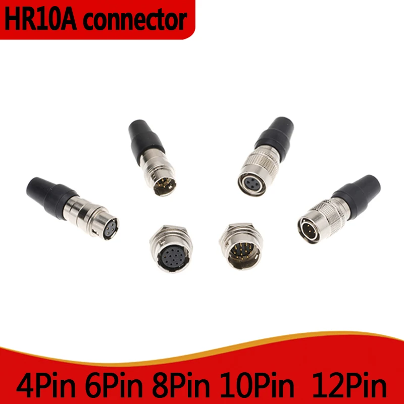 

Hirose HR10A 7J 10J 4 6 10 12 Pins Hole Activity Male Female Socket Automation Equipment Power Connector 5 positioning pins