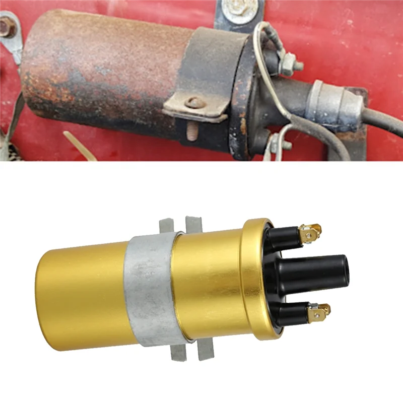 

B07A-Car High Performance Standard 12V Sports Ignition Coil DLB105 Ignition System Accessories Parts Gold