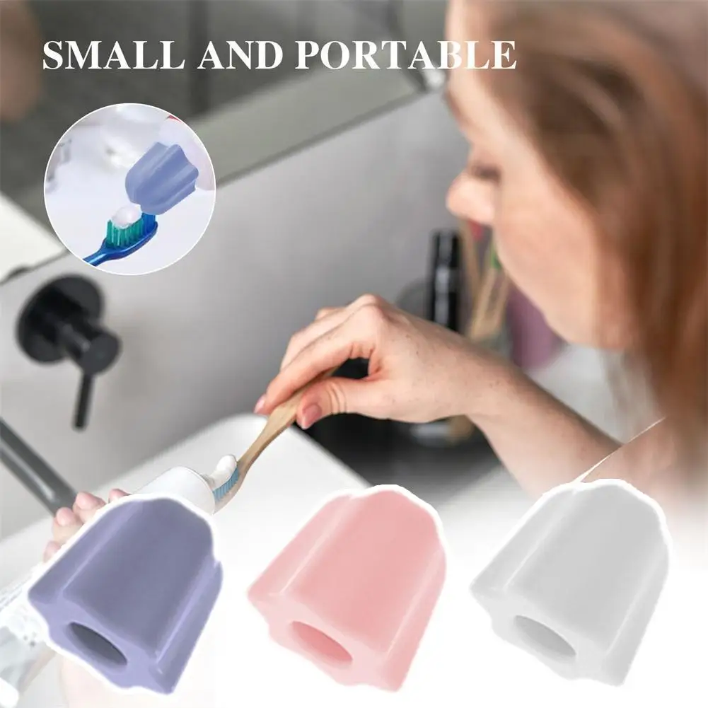 1Pcs Toothpaste Squeezer Caps Silicone Self-Closing Toothpaste Pump Toothpaste Supplies Squeezer Tube Bathroom Topper Dispe S7Q7