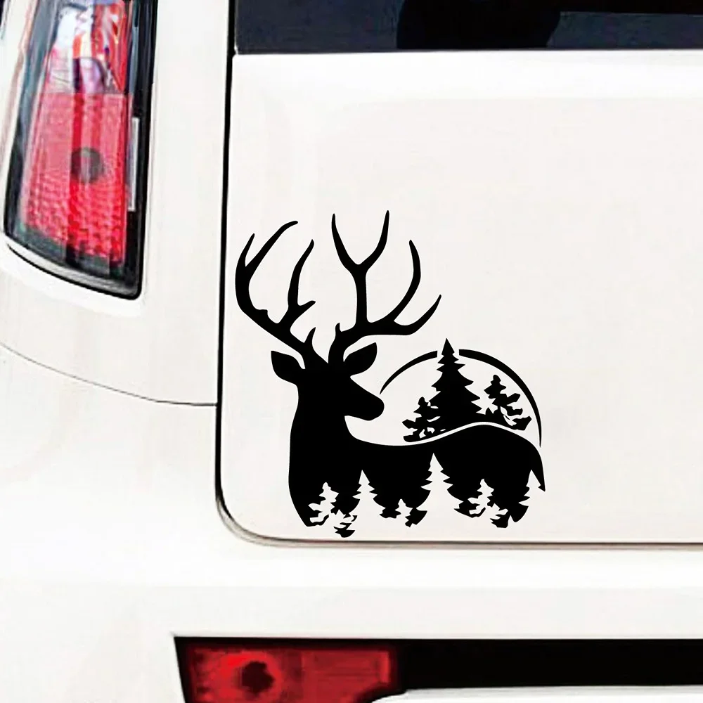 Personality Animal Deer Bear Exterior Parts Custom Stickers on Motorcycle Products Sticker for Car Accessories PVC Stylish, PVC view 4