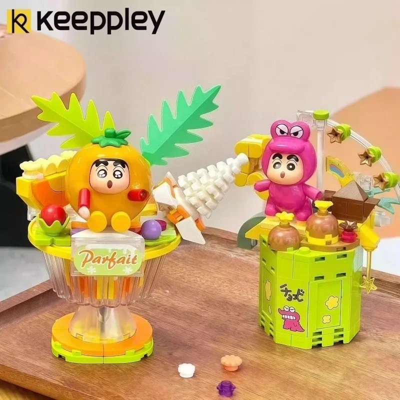 ชุดตัวต่อครายอนชินจัง ภูเขาจระเข้ ของเล่นอนิเมะ ของสะสมตั้งโต๊ะ ของตกแต่ง ของขวัญวันหยุดสำหรับเด็ก