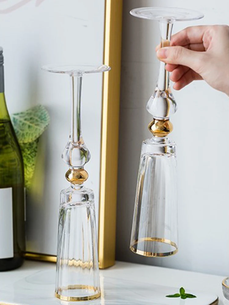 Copa De vino De cristal De lujo, copas De champán creativas a la moda, Copa nórdica para beber, accesorios De cocina