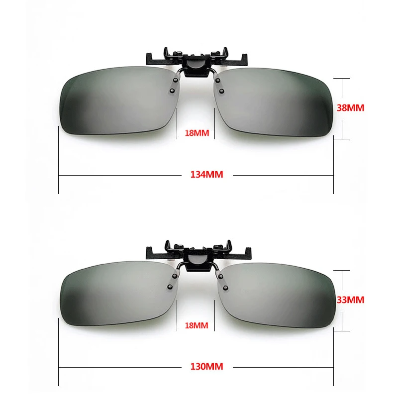 Car Night Safety Driving Glasses Clip Sunglasses Night Vision Glasses Anti-glare Fashion Driver Goggles Sunglasses for Men Women