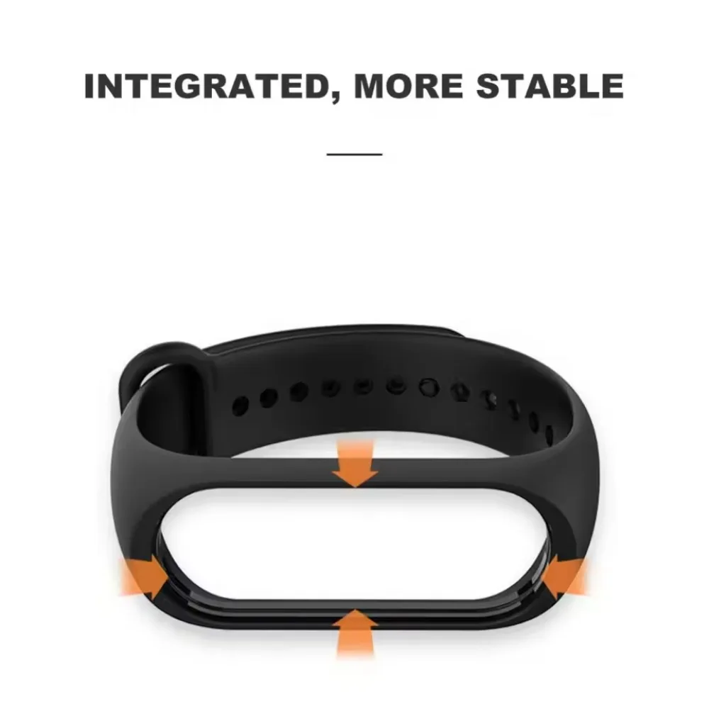 Silicone Band for Xiaomi Mi Band 7 6 5 Soft Comfortable Breathable Wristband for Xiaomi Mi Band 4 3 Bracelet Correa Accessories