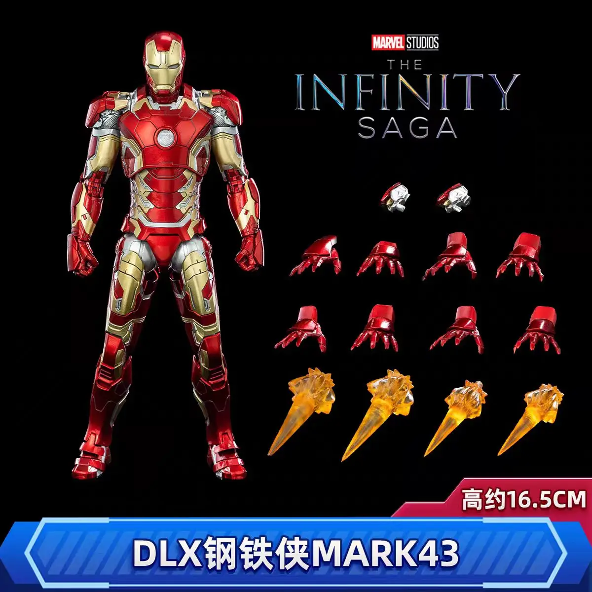 Threezero 3A Marvel's Infinity Saga Iron Man Mark22 Mark2 Mark6 Mark85 Hot Rod Light-up Gearticuleerd Afgewerkt Model Kit Cadeau Speelgoed