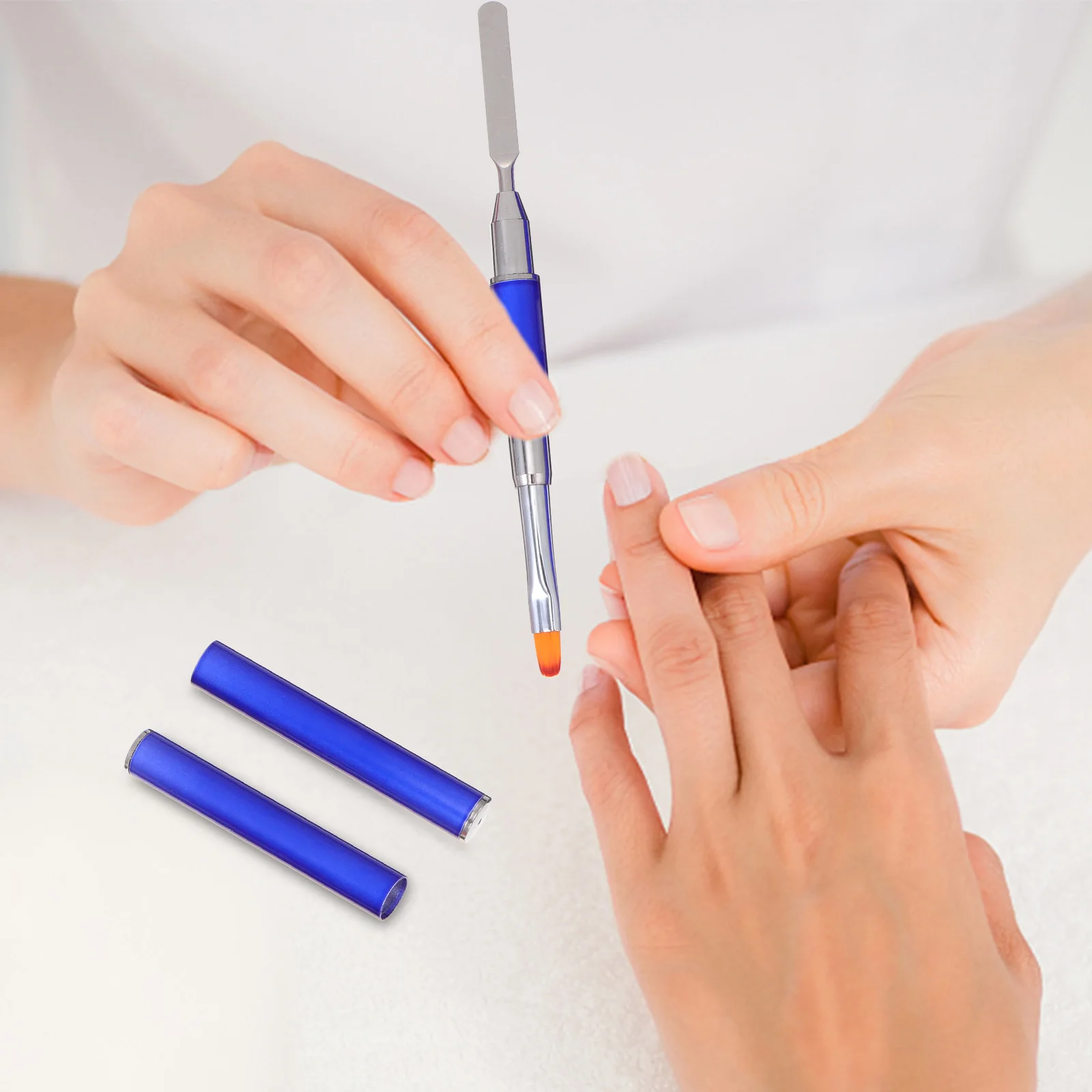 

2Pcs Nail Art Pen Phototherapy Extension Lightweight Durable Double end Professional Family Salon Supply Brush Tool