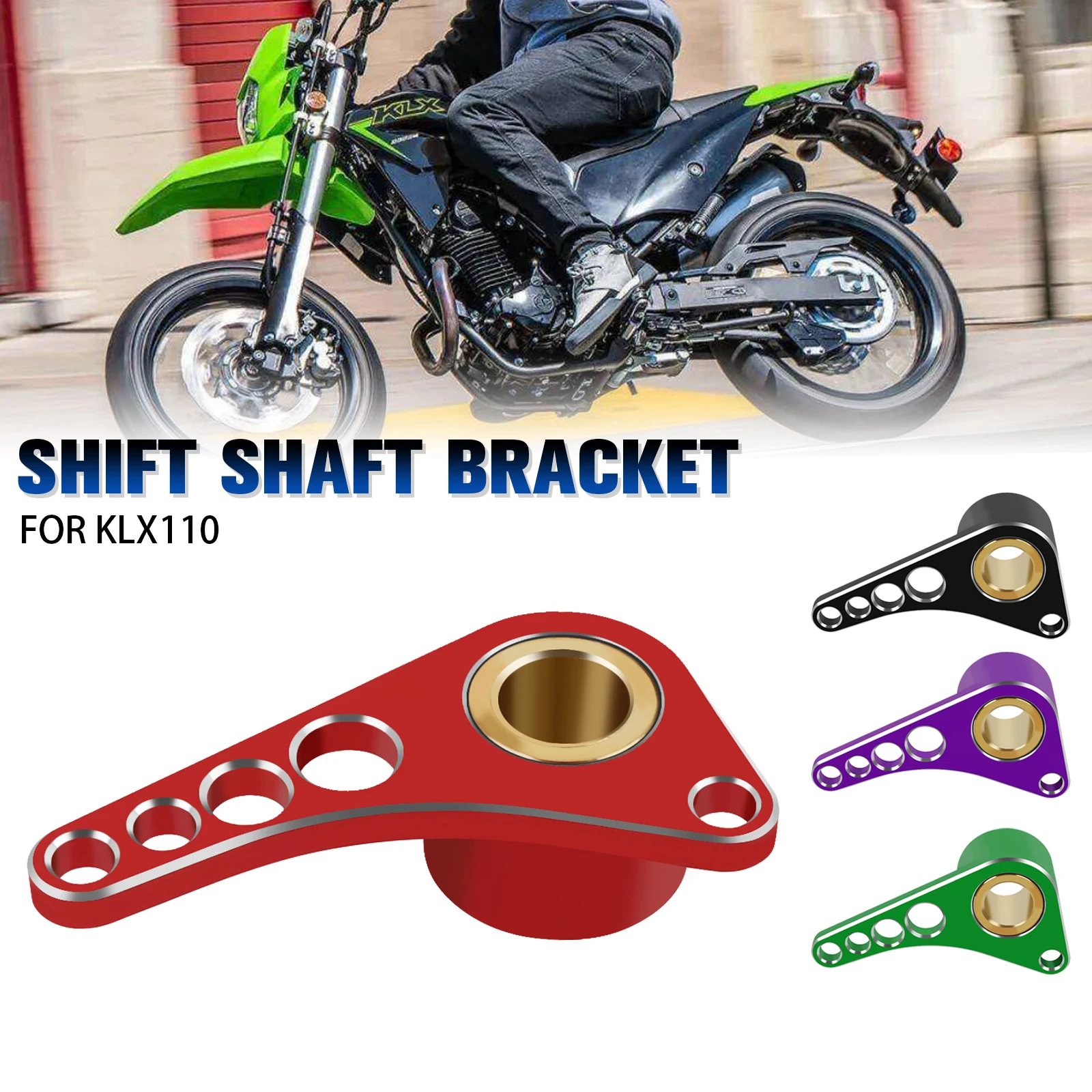 Klx110 para kawasaki klx110l klx 110 l 2005-2023 2024 suporte do eixo de mudança de engrenagem da motocicleta suporte suporte estabilizador