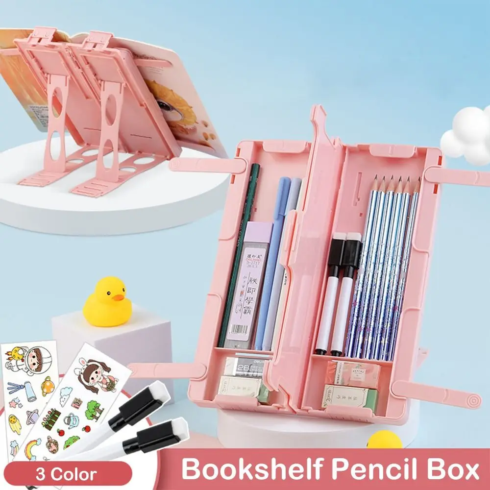 

Stationary Painting Desk Bookshelf Cookbook Office Supplies Reading Stander Books Holder Pencil Case Pencil Box Book Stander