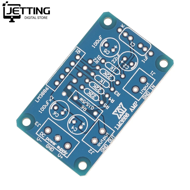 1pc 68W*2 LM3886 Power Amplifier Board PCB With Speaker Protection For Audiophile Diy (only PCB No Components )