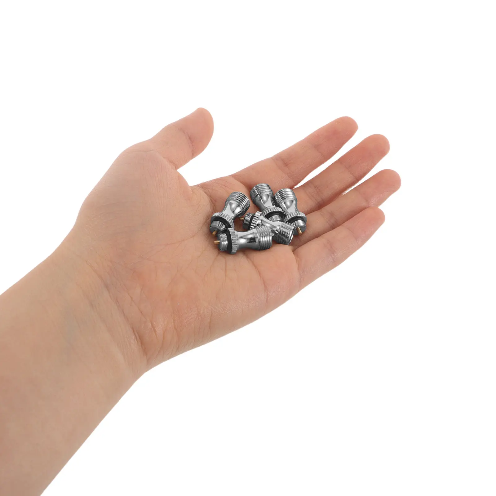 5Pcs Airbrush Inlet Valve Stainless Steel Precision Spray Airflow Control Fitting Mini Air Valve for Professional Fine Detail