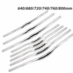 Bike Handlebar 31.8 640/680/720/760/800mm MTB Handlebar Alu Alloy Bicycle Handlebar Rise Flat Handlebar Bycicle Accessories