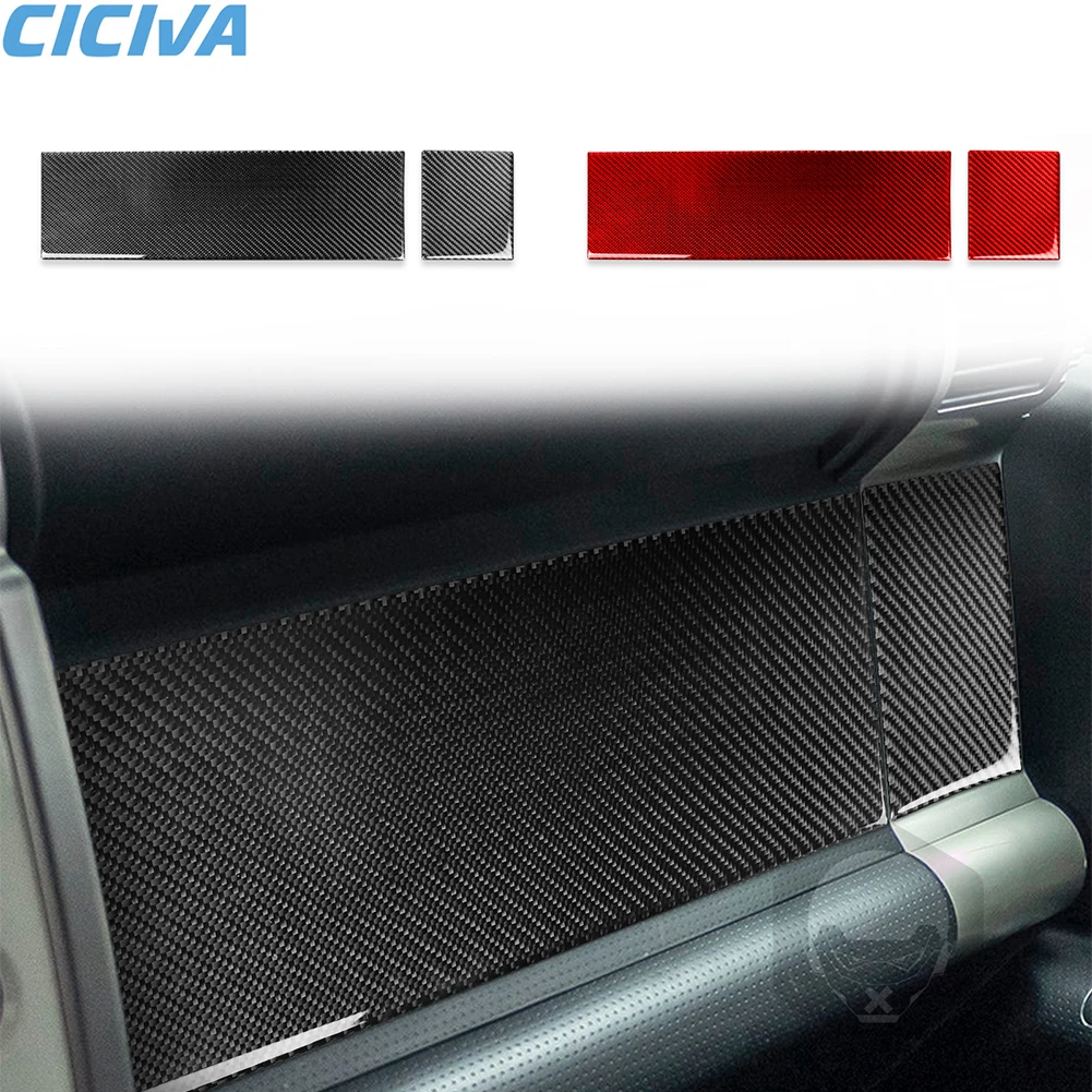 

For Toyota FJ Cruiser 2007-2021 Carbon Fiber Trim Co-pilot Decorative Sticker Cover Dashboard Panel Car Interior Accessories