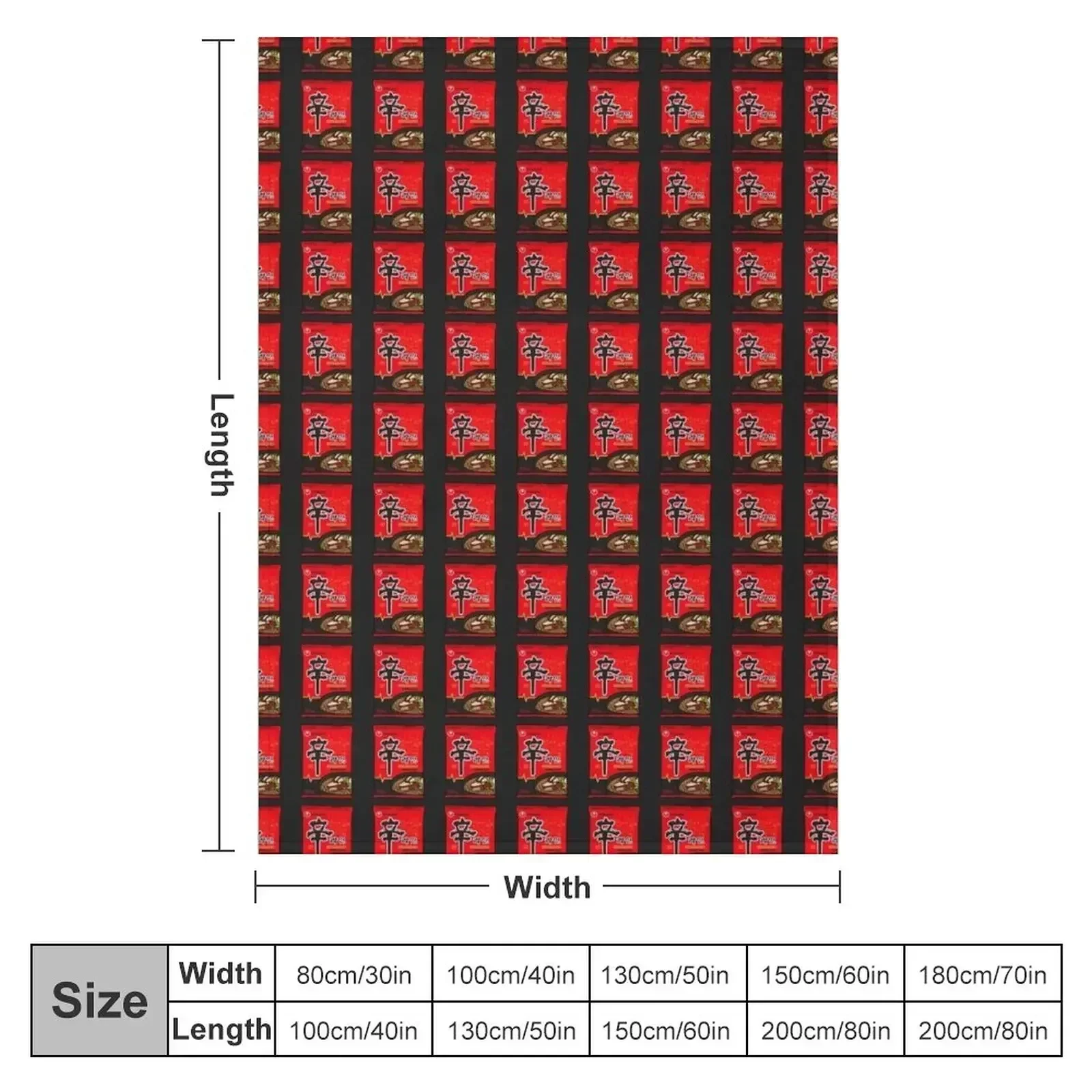KOREAN SHIN RAMEN Throw Blanket Custom Moving Cute Loose Blankets