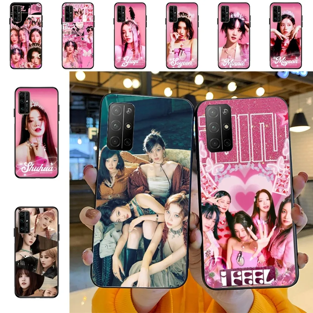 Kpop G-GIDLE I FEEL Beautiful Phone Case For Huawei Honor 10 lite 9 20 7A pro 9X pro 30 pro 50 pro 60 pro 70 pro plus