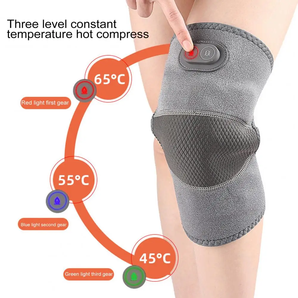 Joint Pain Relief Knee Brace Electric Knee Pads Electric Knee Pad with Adjustable Temperature Usb Powered Arthritis for Joint