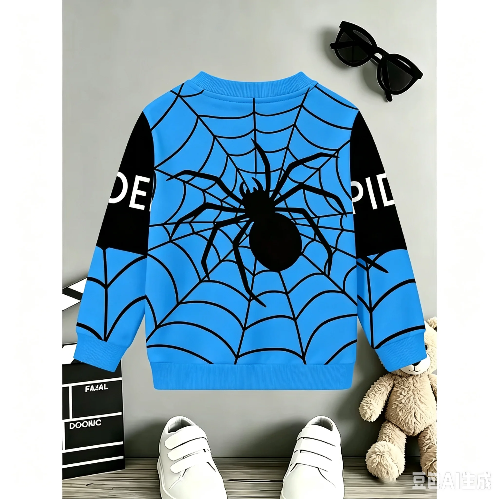 JUNGEN-HOODIE MIT DINOSAURER- UND SPIDER-DRUCK – STILVOLLES, LÄSSIGES OUTDOOR-OUTFIT FÜR HALLOWEEN UND GEBURTSTAGSGESCHENK FÜR KINDER – Detail 5