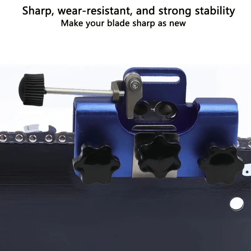 For Chain Saws Hand Cranked Chain Saw Sharpening Fixture Chain Saw Sharpening Kit, Hand Cranked Quick Sharpening Tool