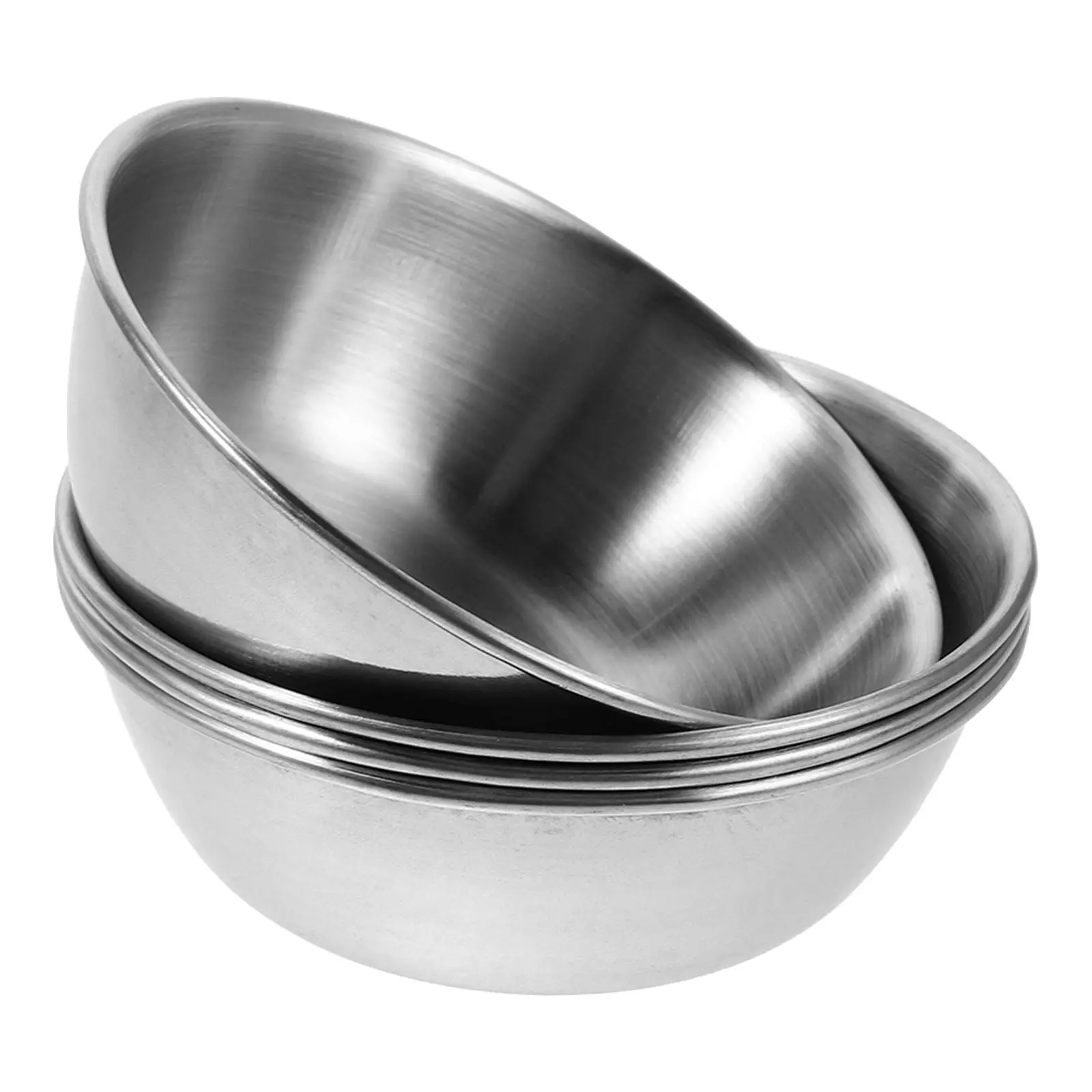 4Pcs Metal Facial Bowls for Face Mask Mixing Stainless Steel 3.3 Inch Esthetician Mixing Bowls Spa Tool view 2