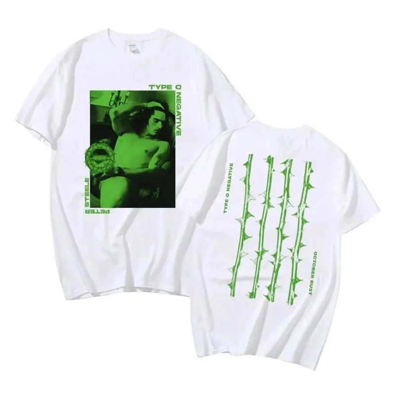 Type O Negative Art Aesthetic T Shirt Male Fashion Cotton Tshirt Men Women Vintage Rock Band T-shirt Men\'s Retro Oversized Tees