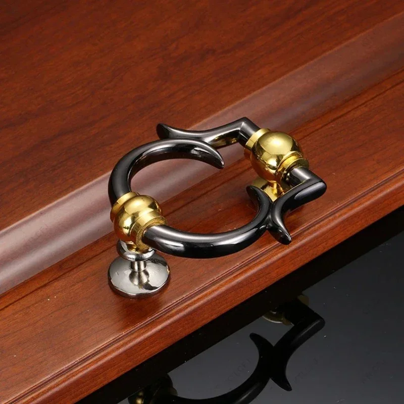 Zinc Alloy Door Ring Knocker Chinese Style Retro Antique Door Anti-theft Door Knocker Modern Minimalist Knocker