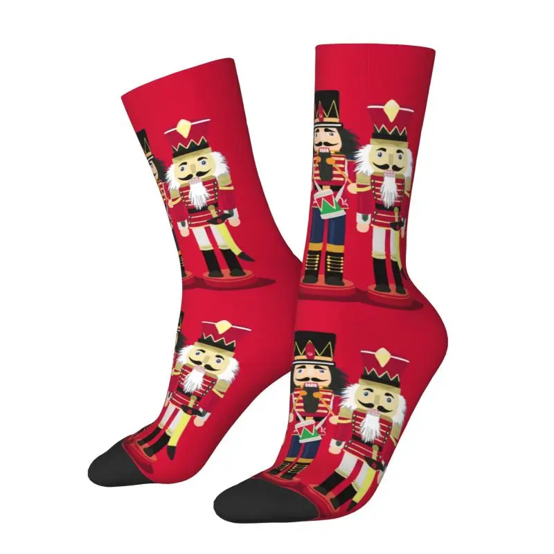 Nutcracker Soldier Toy Christmas Gift Men\'s Crew Socks Unisex Fashion Spring Summer Autumn Winter Dress Socks