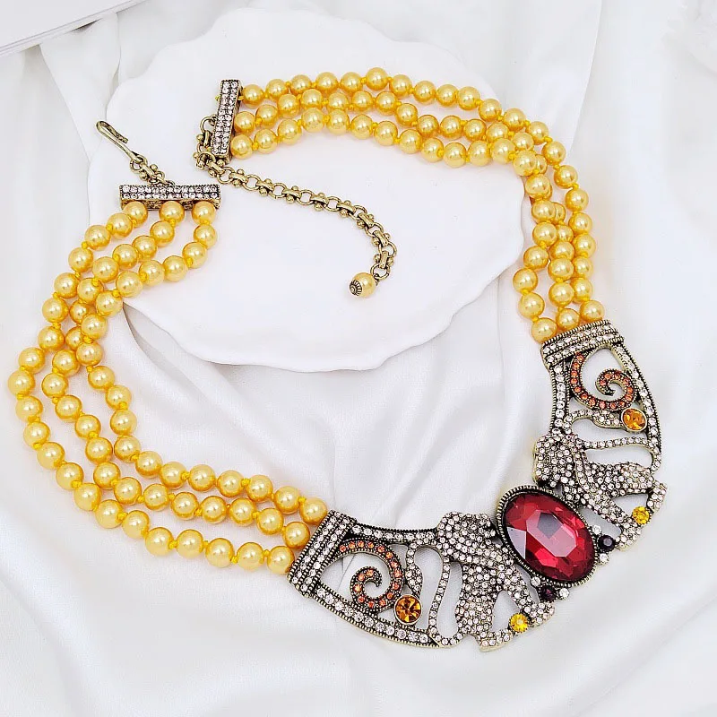 

Double Lion Titanium Steel Necklace European American Fashion Micro-Inlaid Zircon Luxury Retro Style Personalized Accessory