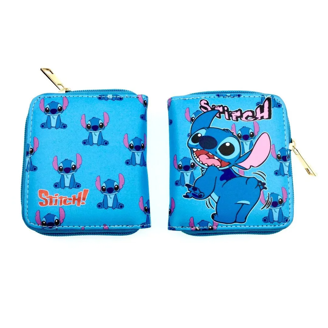 Neue vielseitige Anime Paar Stich Cartoon Münz geldbörse kurze süße Student Kinder Jungen und Mädchen Reiß verschluss Brieftasche Geburtstags geschenk