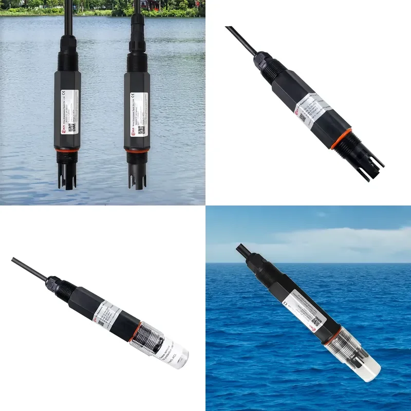for Rika IP68 Optical In-Line Plastic Continuous Immersion 4-20mA Analog Modbus RS485 Water Quality PH Probe Sensor Electrode