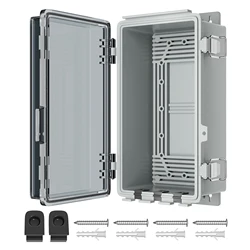 DaierTek 9x5x4.3“ Outdoor Extension Cord Cover Waterproof Electric Box Enclosure Cable Outlet Plug Cover Cord Protector Box