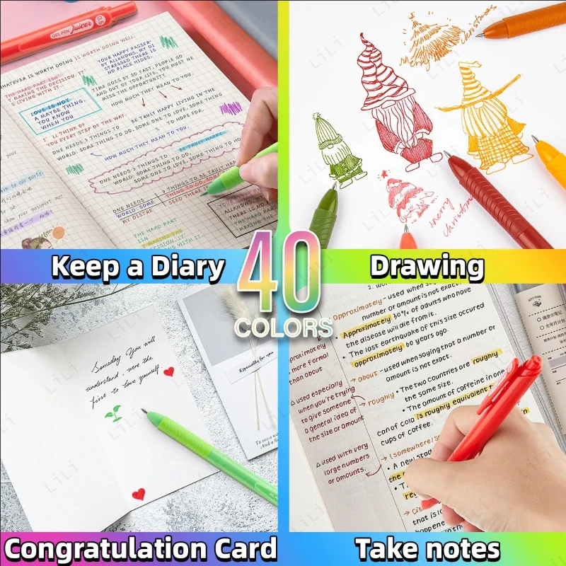 Color Can Press 0.5mm Neutral Pen Hand Account Drawing Quick Drying Pen Student Note Taking Stationery Holiday Gifts