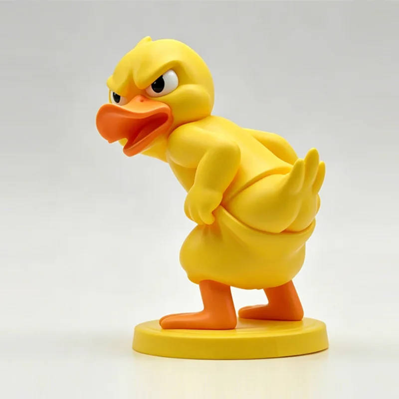 3D printed pants wearing irritable duck cute bookshelf fantasy ornament, multifunctional indoor and outdoor decoration
