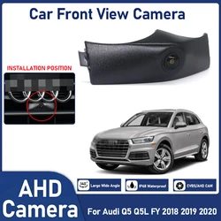 HD CCD AHD Car Front View Parking Night Vision impermeabile positivo impermeabile Logo Camera per Audi Q5 Q5L FY 2018 2019 2020