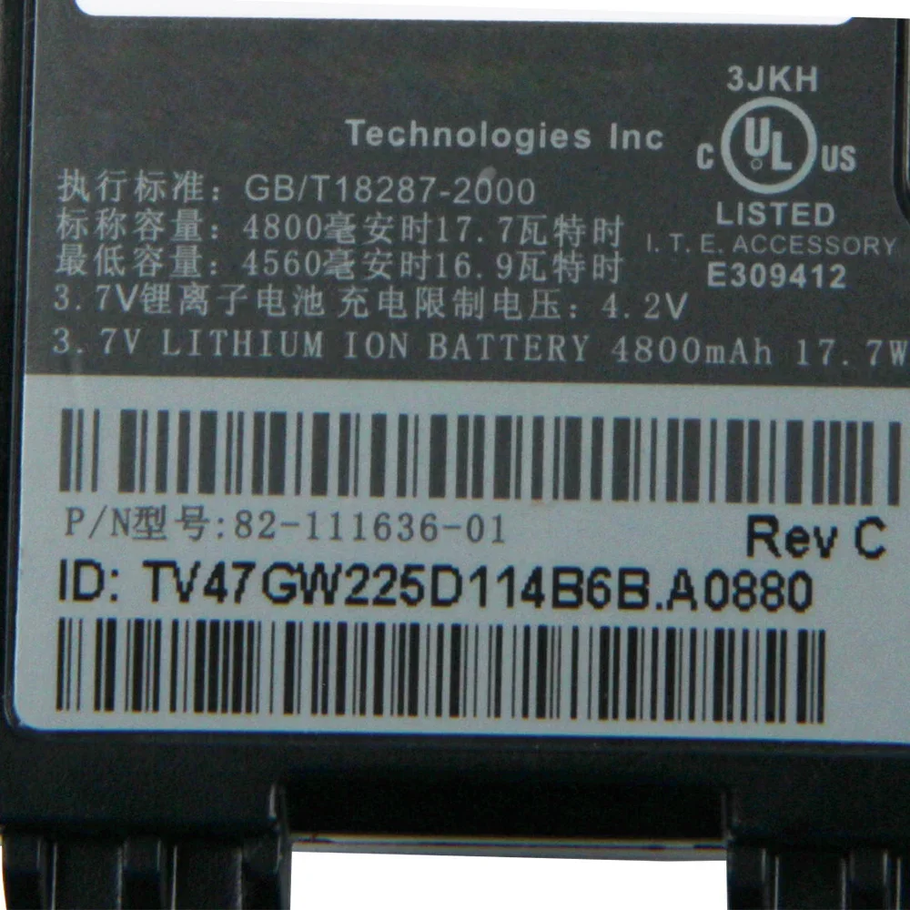 Battery 82-111636-01 For Motorola Zebra MC9 MC9500 MC9590 MC9596 MC9598 Mobile Handheld Computer 4800mAh High Capacity