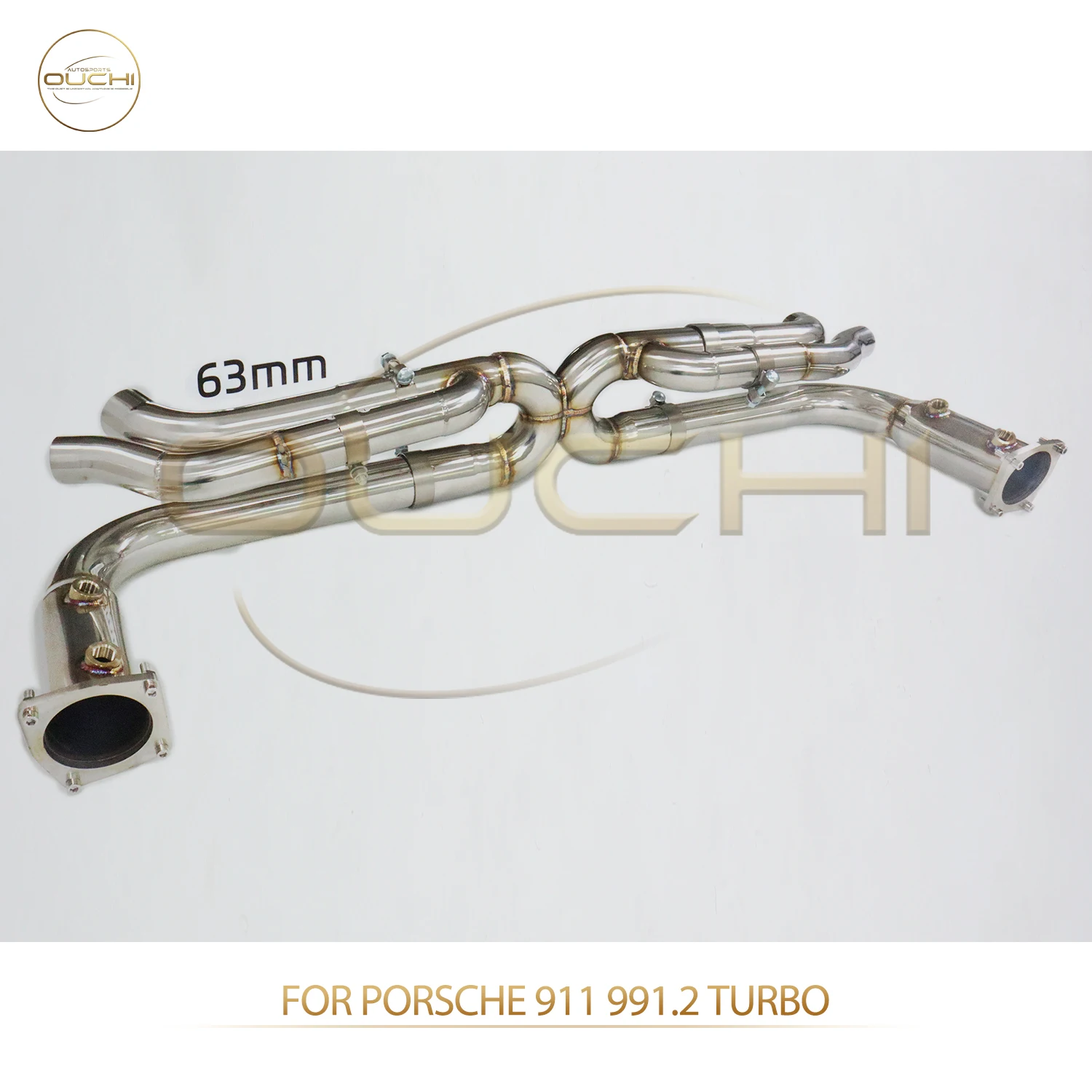 

OUCHI Performance Racing Exhaust for Porsche 911 991.2 Turbo Aggressive Sound Deep Loud Stainless Steel Easy Installation