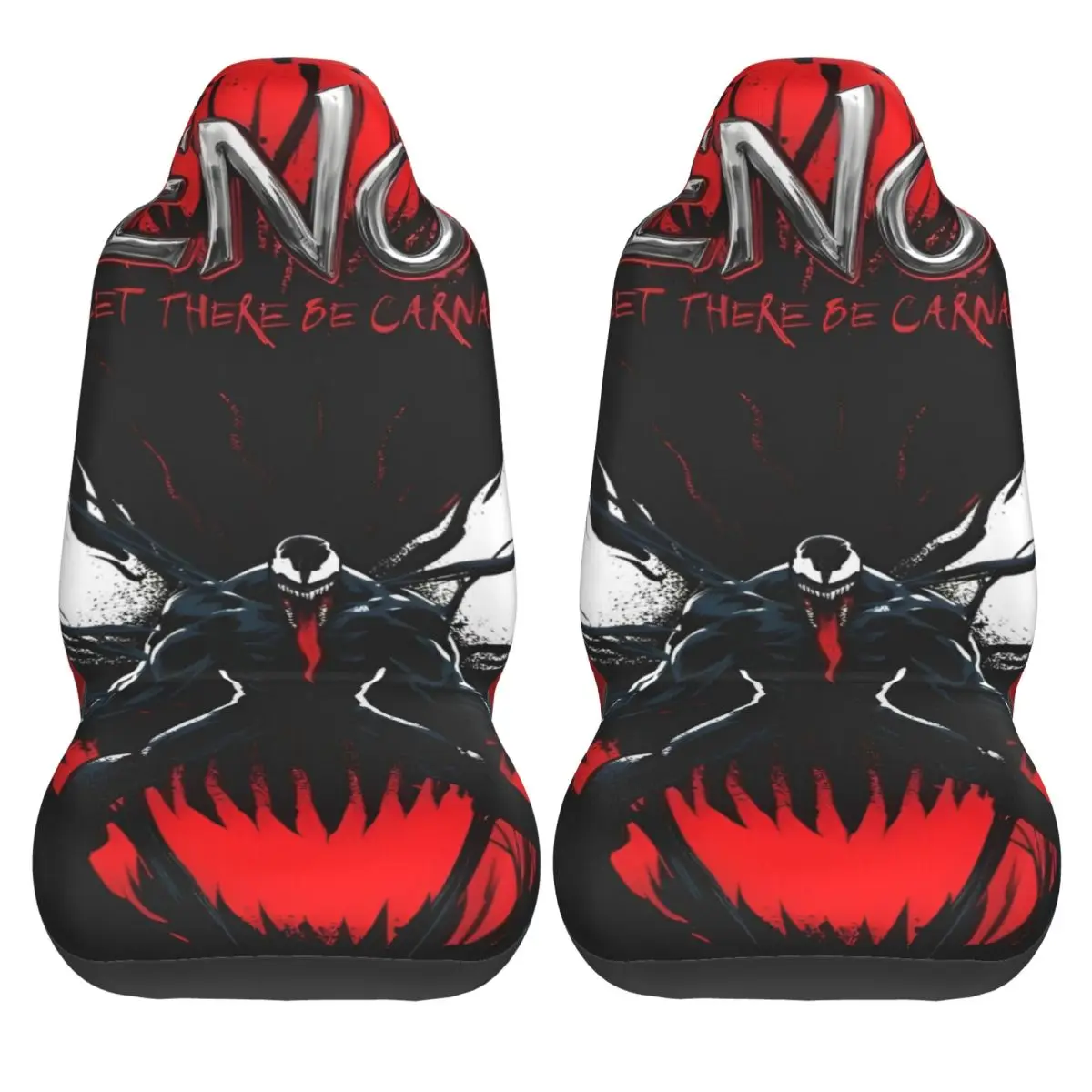 

Чехлы на автомобильные сиденья «Веном», дышащие, из двух частей, милые, полиэстеровые, для автобусов