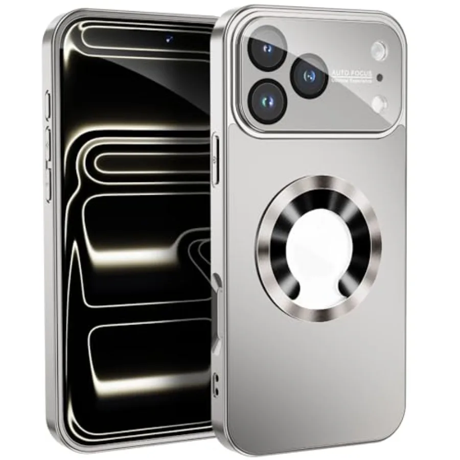 

Magnetic Design for iPhone 16 Pro Max Case, [Compatible with MagSafe][Military Grade Drop Protection] Camera Lens Protector Cov