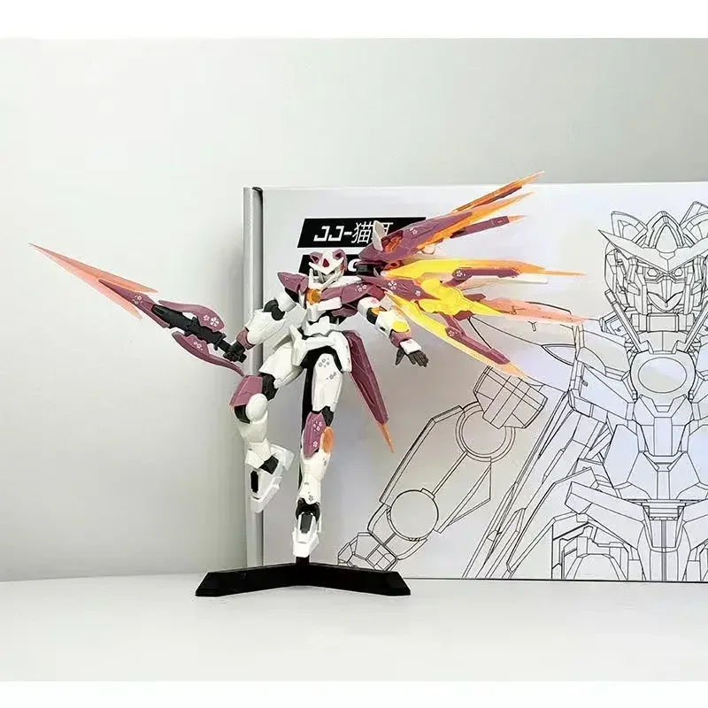 Assembled Model Kit Jujiang 5501 Jj Cat Ears 00q HG1/144 Gundam Assembly Kit Model Ornament Mecha Trendy Figure Toy Boy Gift