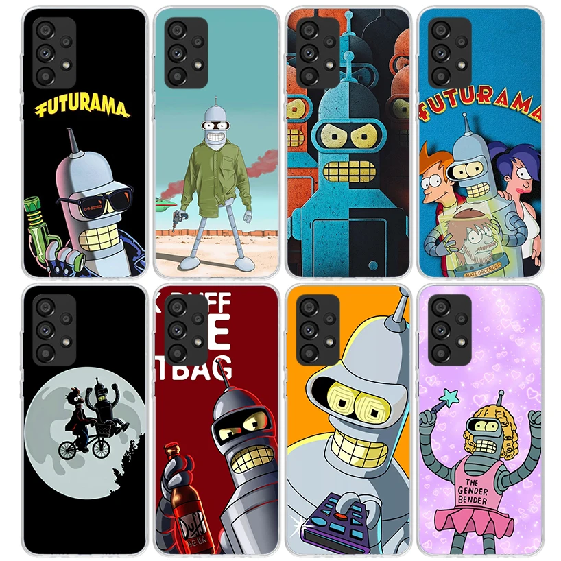 Cartoon F-Futuramas Phone Case For Samsung Galaxy A15 A14 A13 A12 A55 A54 A53 A52S A25 A24 A35 A34 A23 A33 A22 A32 A05S A03S A04