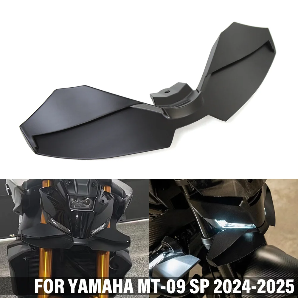

For YAMAHA MT09 MT-09 MT 09 2024-2025 Motorcycle Front Downforce Naked Forntal Spoilers Aerodynamic Wing Deflector Winglet Kit