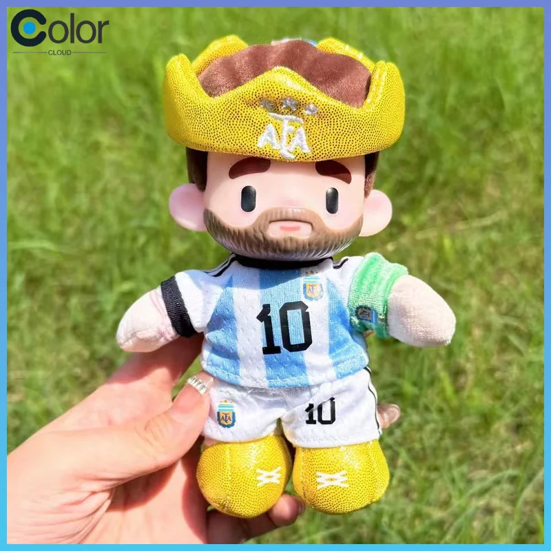 Image of Messi Argentinien Nr. 10 Plüschpuppen-Anhänger, Fan-Peripherie-Puppe, Schlüsselanhänger, Taschenanhänger, Geschenk