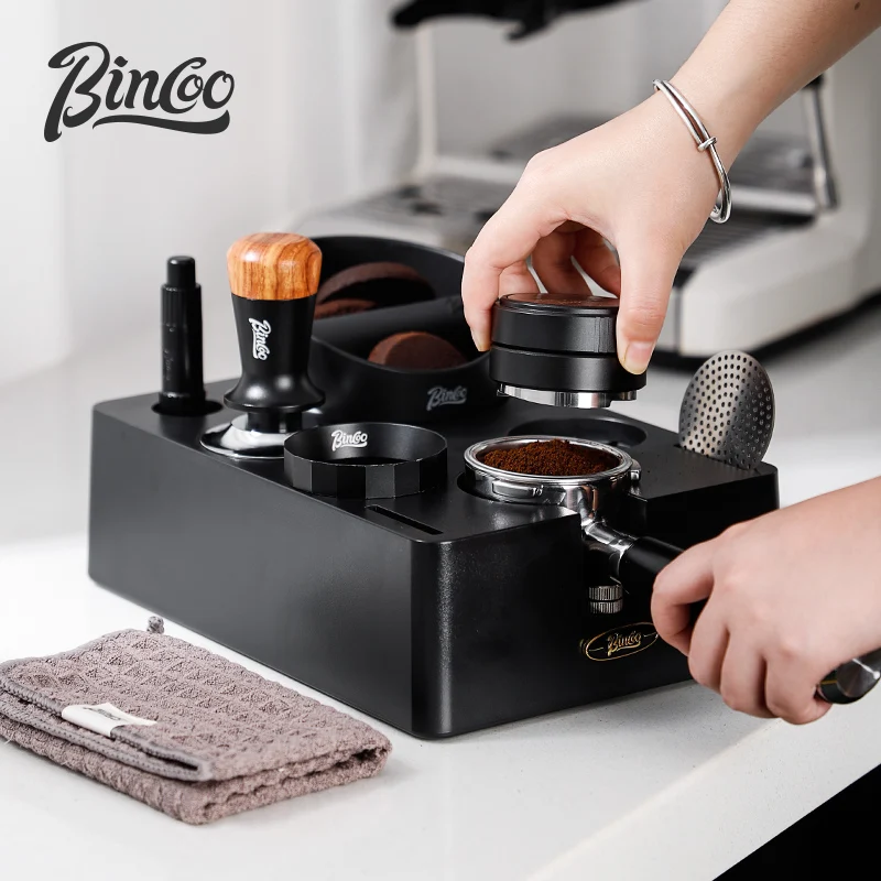 Bincoo Universal Multi-Functional Coffee Press Foundation Seat Set Household Dregs Bucket Powder Dispenser Italian Utensil Combi