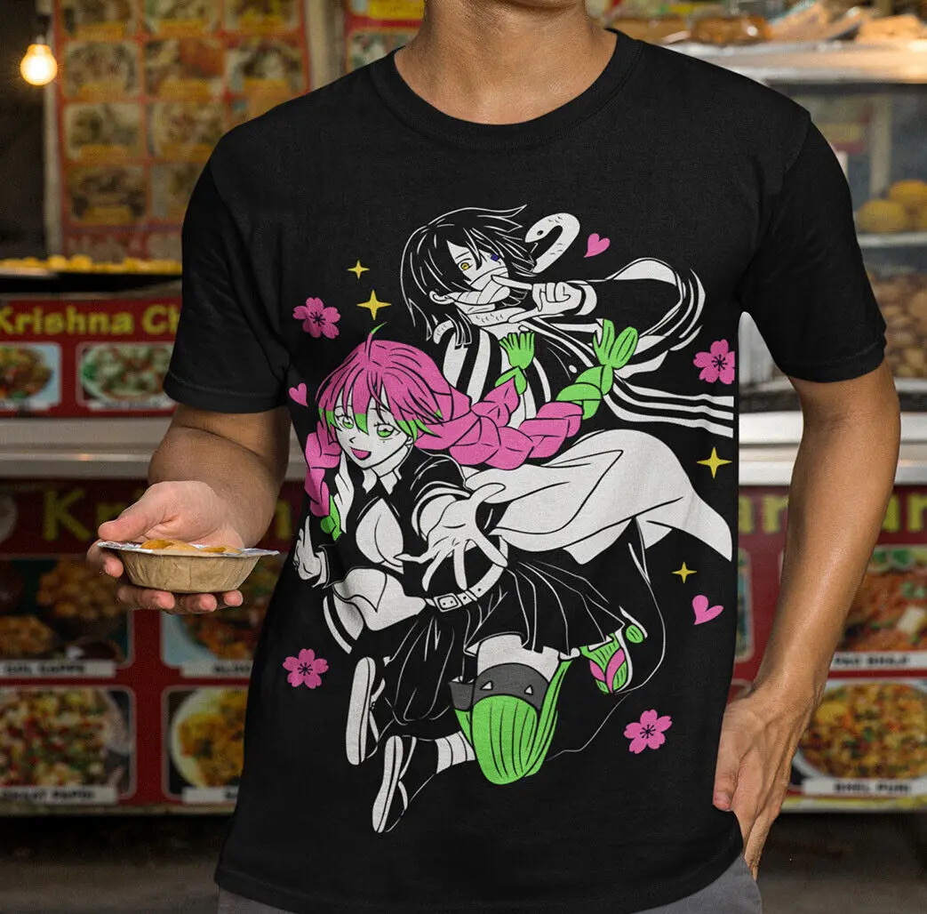 Mitsurii kanroji T-Shirt Demon Slayer Kimetsu No Yaiba Kawaii Shirt All Size