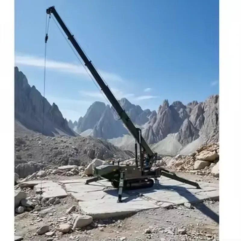 2026 CE Heavy Dual Power Spider Crane - 6-25M Lift 1.2-16 Ton Tracked Construction Lifter