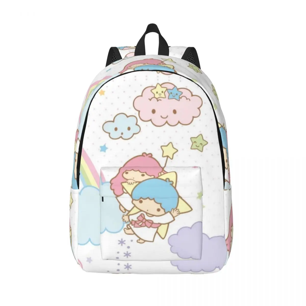 

Twin Stars College Bag Sanrio Litte Twin Stars High School Students Portable Outdoor Birthday Gift Multi Compartment Knapsack