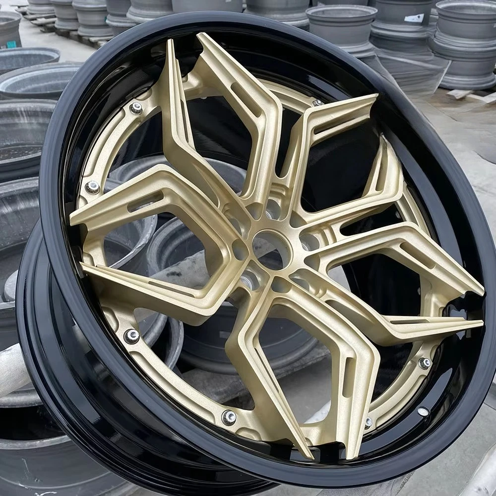 Factory Hotsale Aluminum Alloy 2 Piece Wheel for BMW, Mercedes, Land Rover, Porsche 911, Lamborghini 5X114.3 5x130 Ferrari