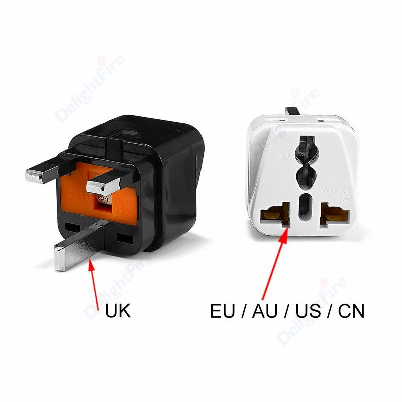 UK Universal Plug Adapter CA AU Korea KR China US America To British UK Travel Adapter Type G Power Adaptor Electrial Socket