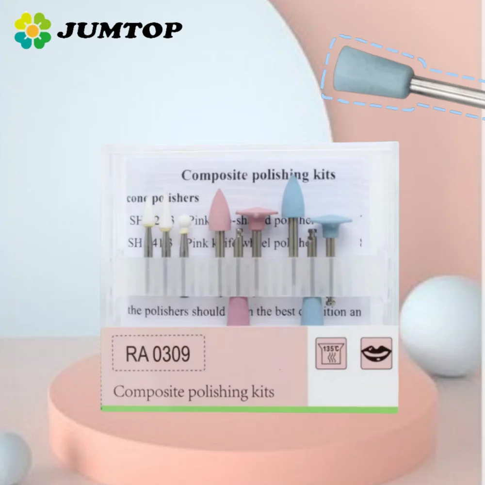 

Dental Composite Polishing Kit RA0309 - Ceramic/Silicone Polishers for Low Speed Handpiece & Contra Angle