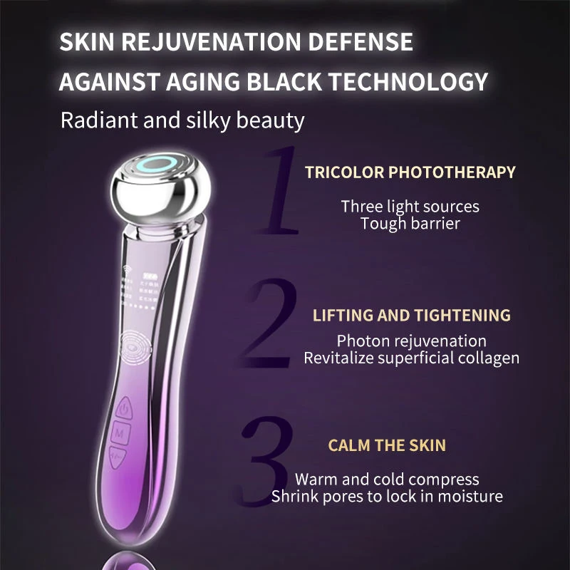 Home Use Rf Beauty Instrument Skin Tightening Ems Rf Led Ion Beauty Device