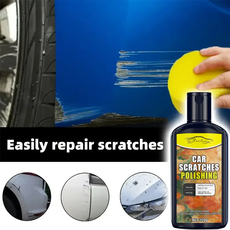Automotive Scratch Repair Paste Kit, Remove Scratches, Body Polish Paste, Universal Scratch Removal and Polishing, Suitable for
