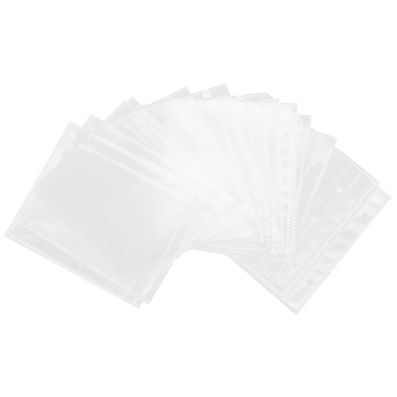 

20 Pcs Photo Page Replacement Clear Plastic Sleeves Protective Cover for Albums Recipes Photos Postcards Reusable Erasable File